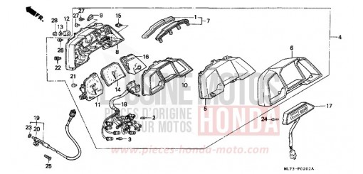 METER (3) VFR750FK de 1989